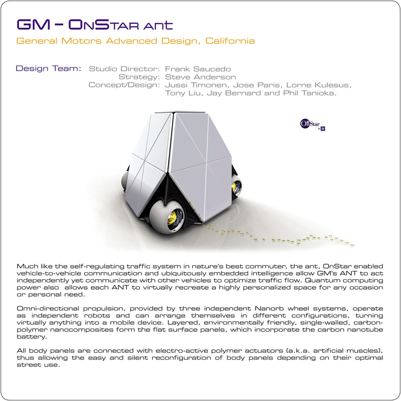 Illustration for article titled GM OnStar Ant Vehicle Uses Nanobots, Artificial Muscles